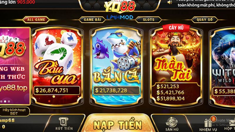 Game Bầu Cua Tôm Cá Yo88 đơn giản