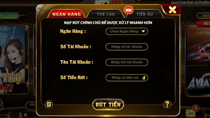 Chọn phương thức nhận tiền về nhà